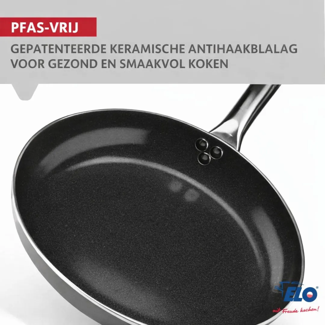 Fackelmann Elo 9803150 RVS Pan 24cm - Grijs