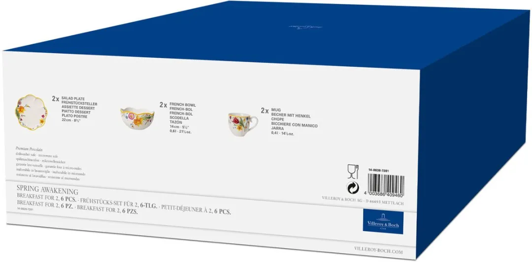 Villeroy & Boch Spring Awakening 1486387281 - 6-delig ontbijtset - afbeelding 3 van 6