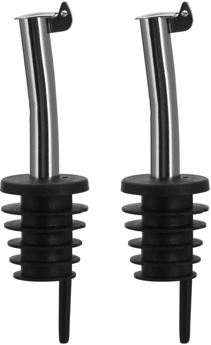 Westmark Inox Eco-Pour 2 Spirits/Oil Schenker - 2 Stuks - Zwart/Zilver