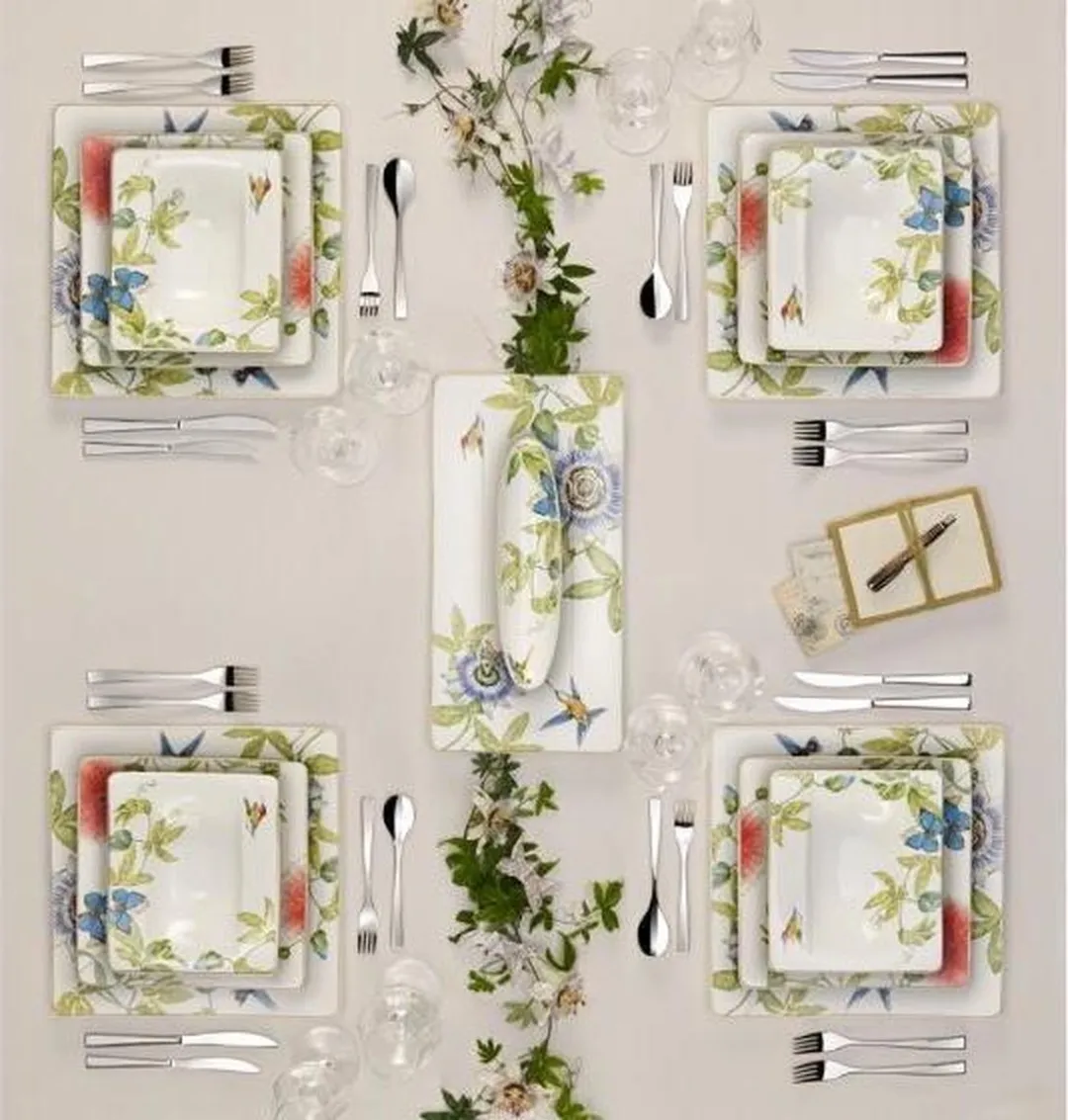 Villeroy & Boch Amazonia Ontbijtbord 23x23cm - Groen/Wit/Geel - afbeelding 6 van 6