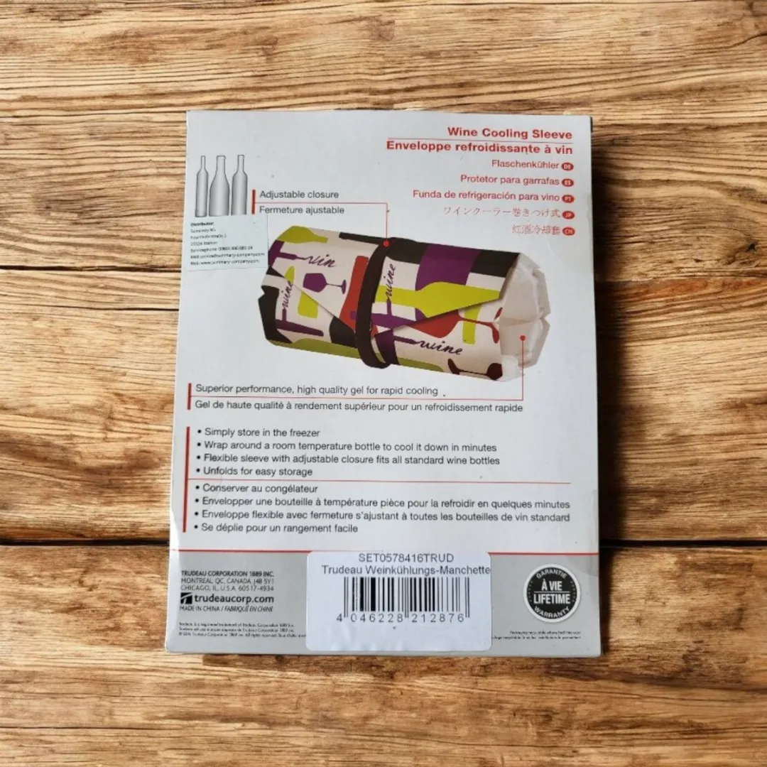Trudeau - Wijnkoelhoes - Wijnkoeler - Flessenkoeler - Fleskoeler eenvoudig en snel uit de diepvries