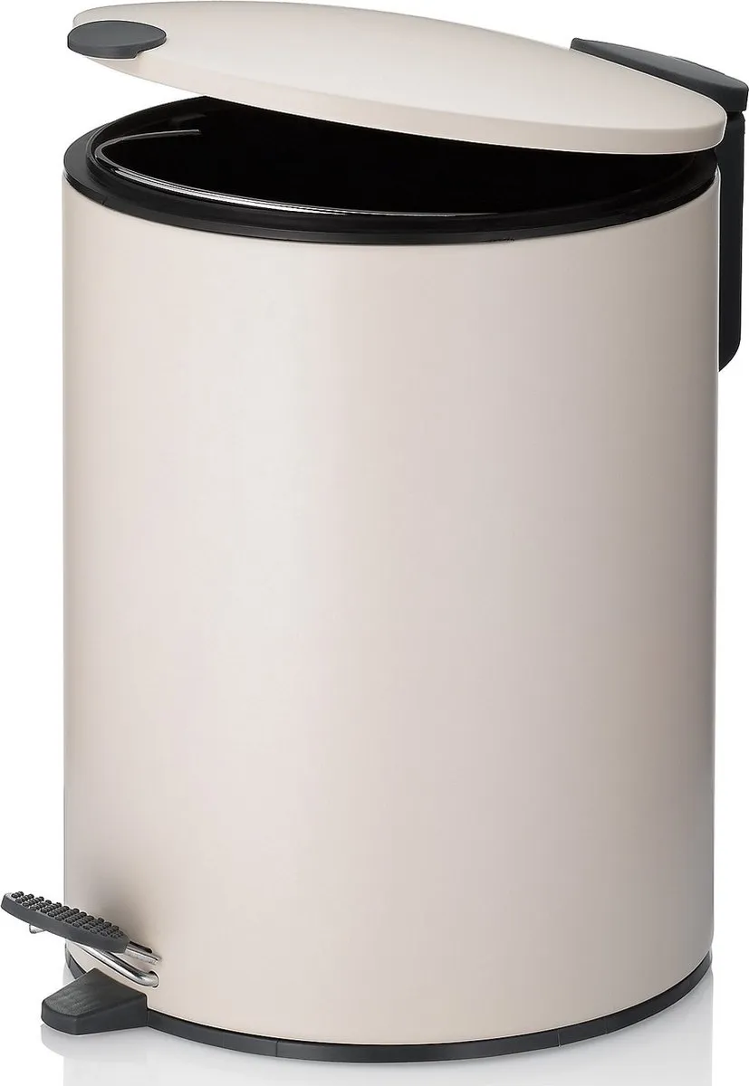Kela Pedaal Afvalemmer 5L - Beige
