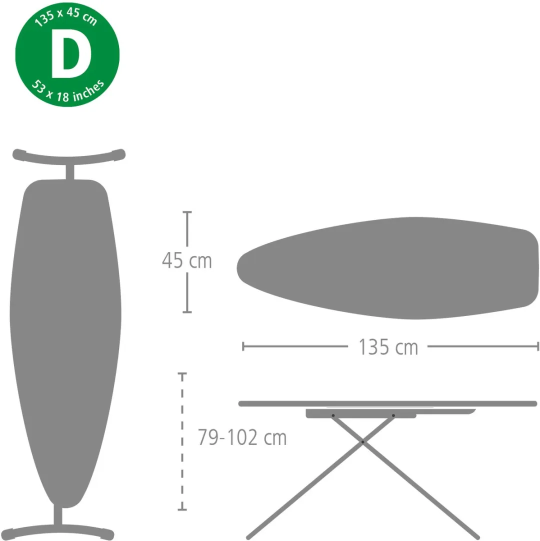 Brabantia Strijkplank D 135x45cm Spring Bubbles - MPN 134784