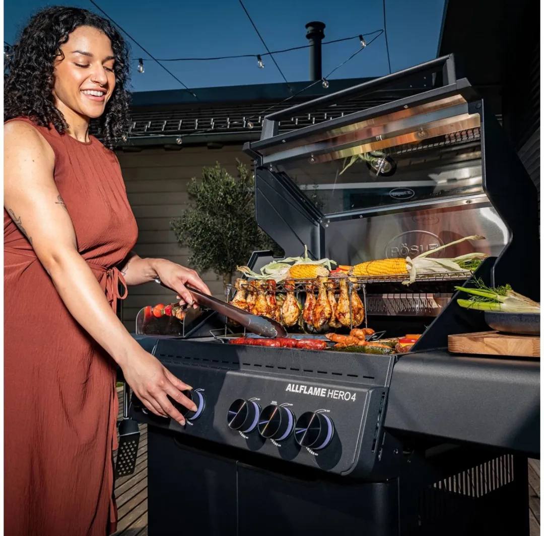 Rösle Barbecue Allflame Hero 4 Gasbarbecue - 4 Branders - 138x62cm
