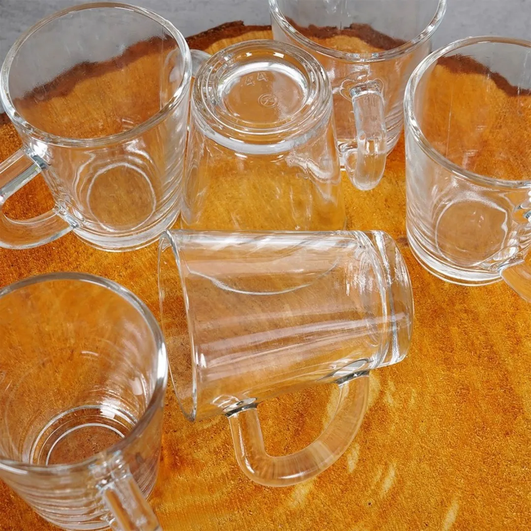 Excellent Houseware Espresso Kopjes 70ml - 6 Stuks - Transparant