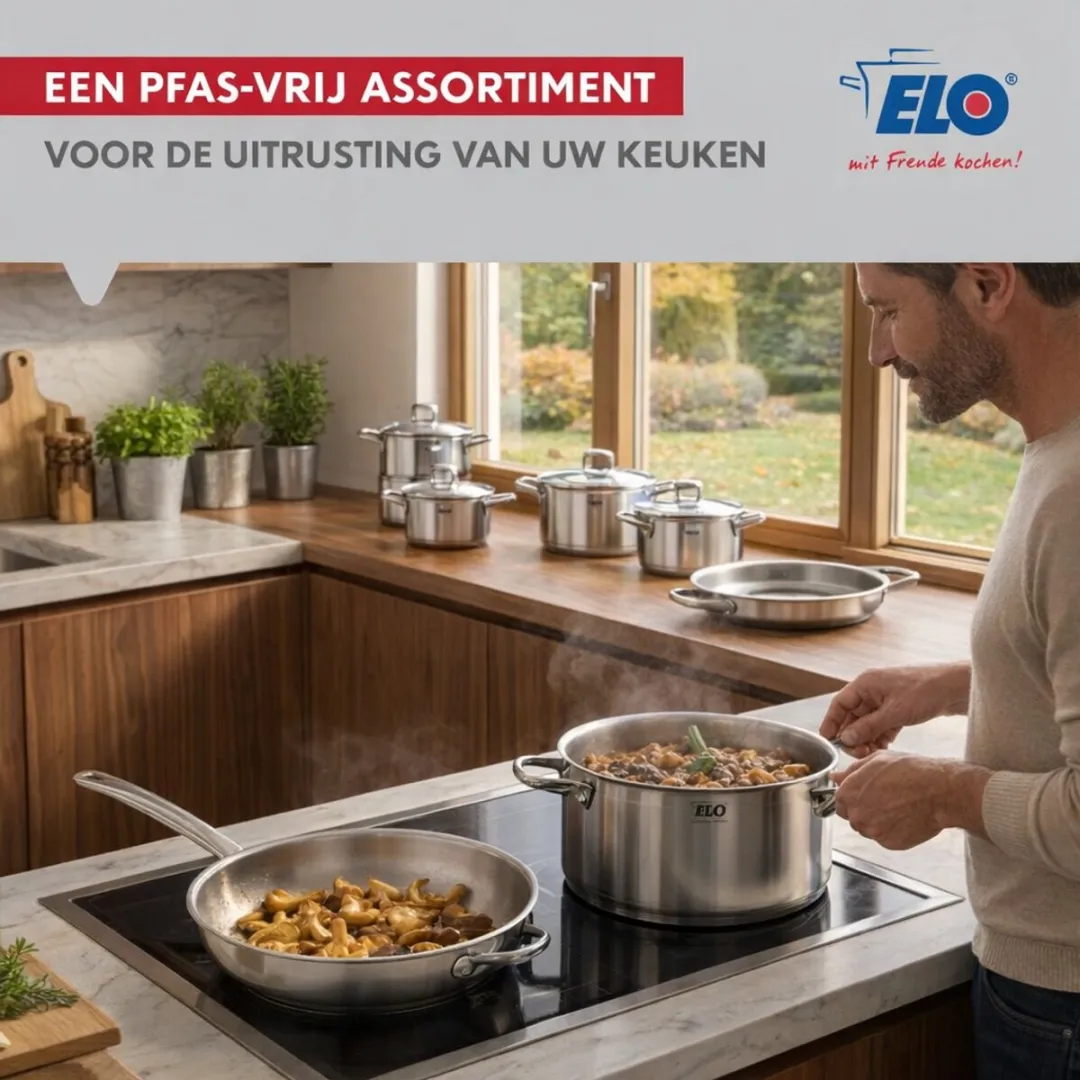 Fackelmann Elo Profi Keukengerei Set 3-delig - 24/32cm + 12cm - Inductie - Roestvrij staal