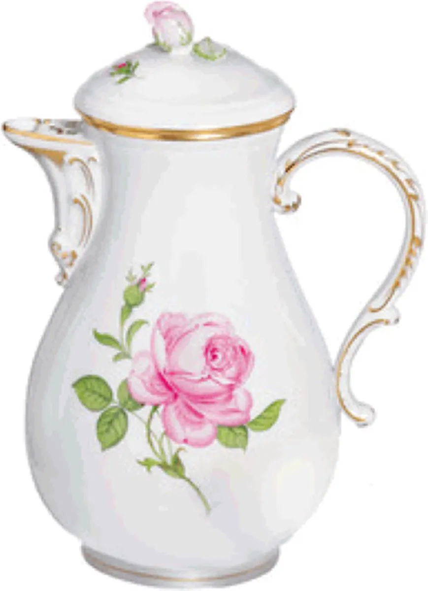 Meissen Roos Koffiepot