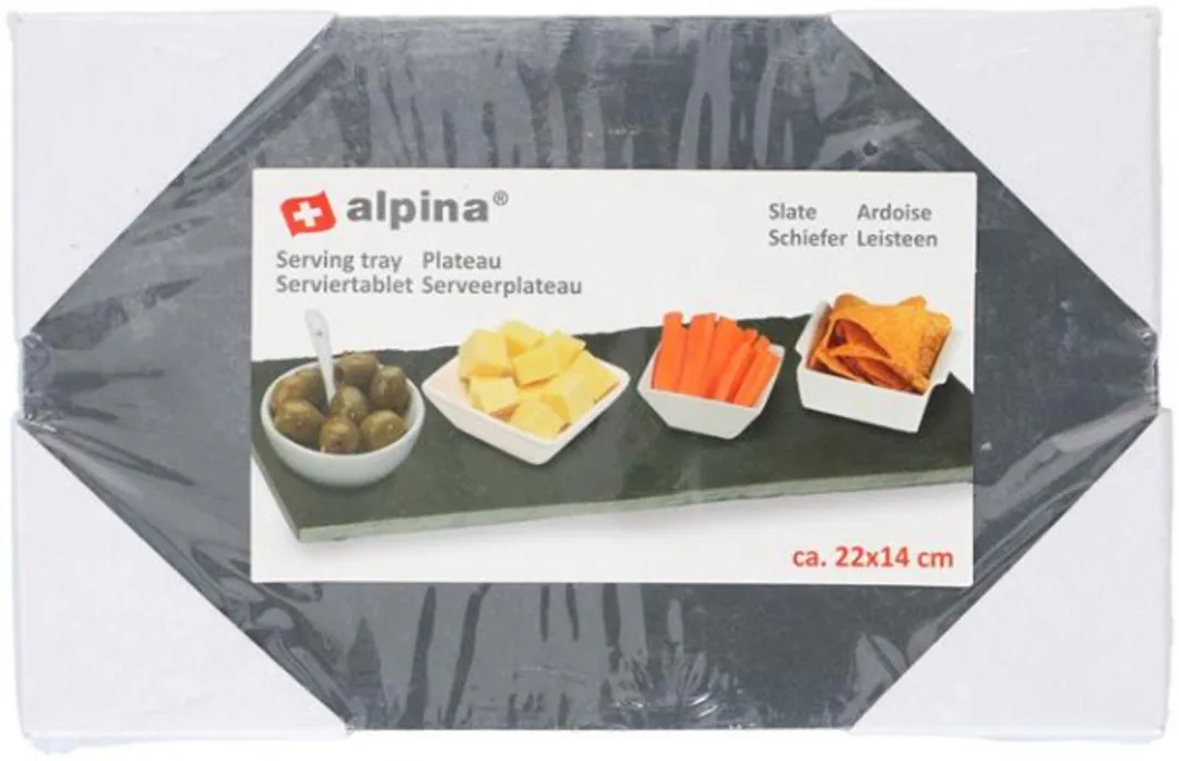 Alpina Serveerplateau Leisteen 14x22cm