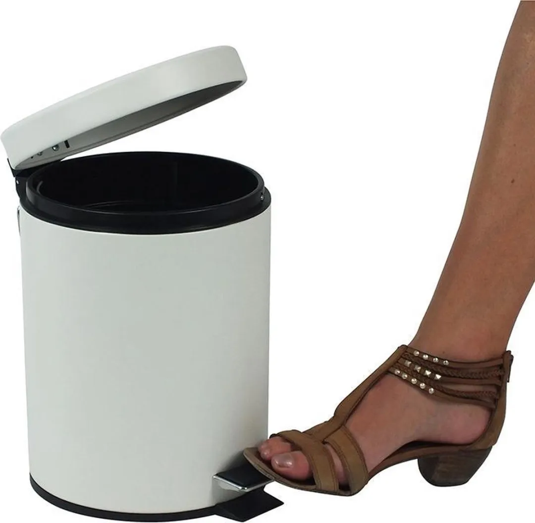 Kela Keuken Afvalemmer 12L - Wit