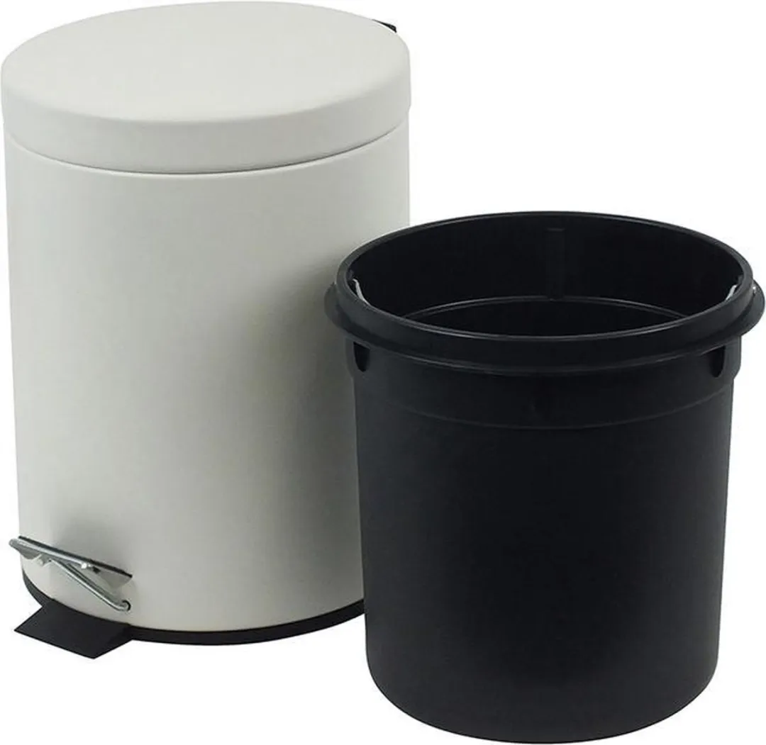 Kela Keuken Afvalemmer 12L - Wit