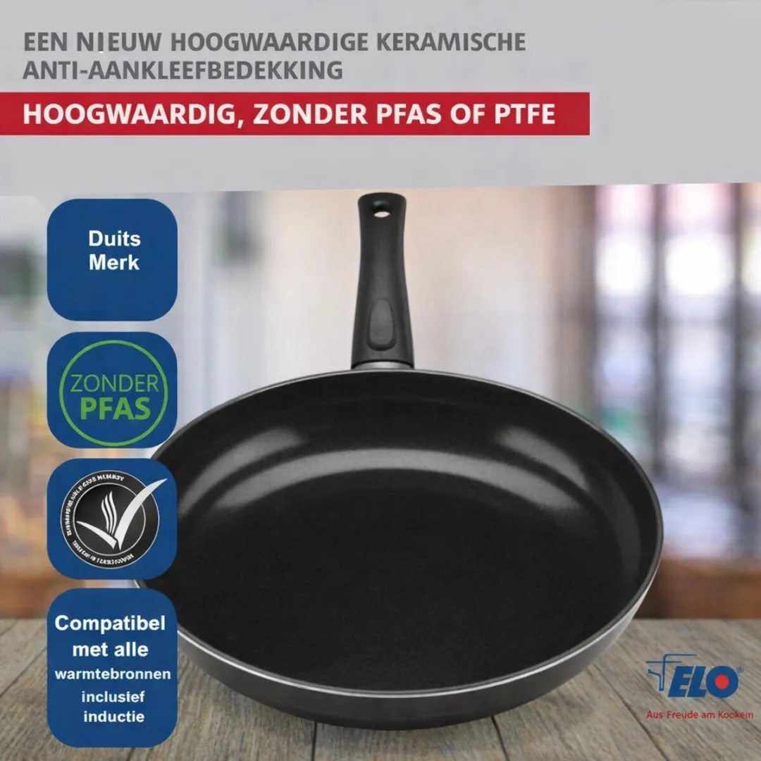 Fackelmann Elo 9807750 Set van 3 Aluminium Pannen - 20cm
