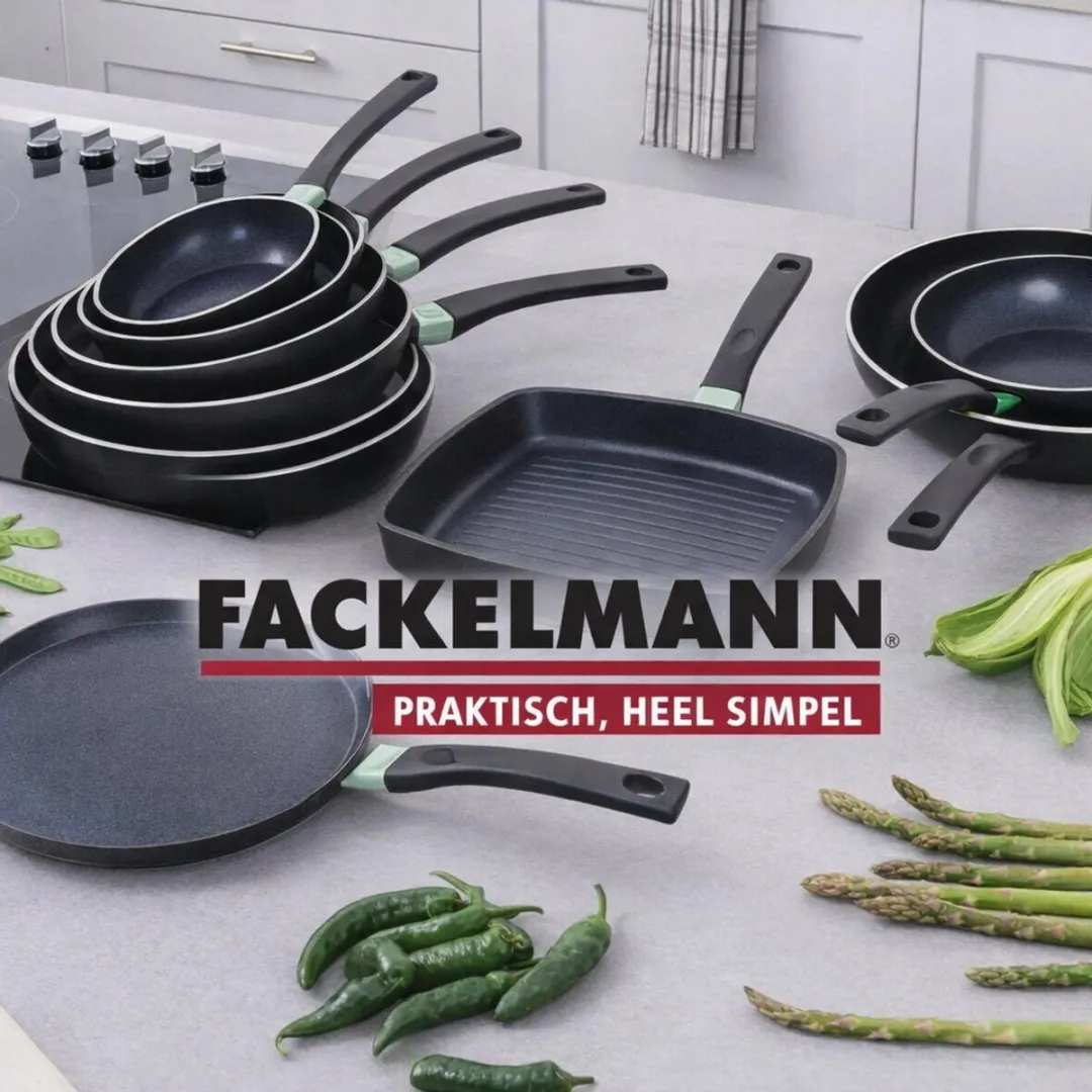 Fackelmann Koekenpan 24cm Inductie - Zwart/ Groen