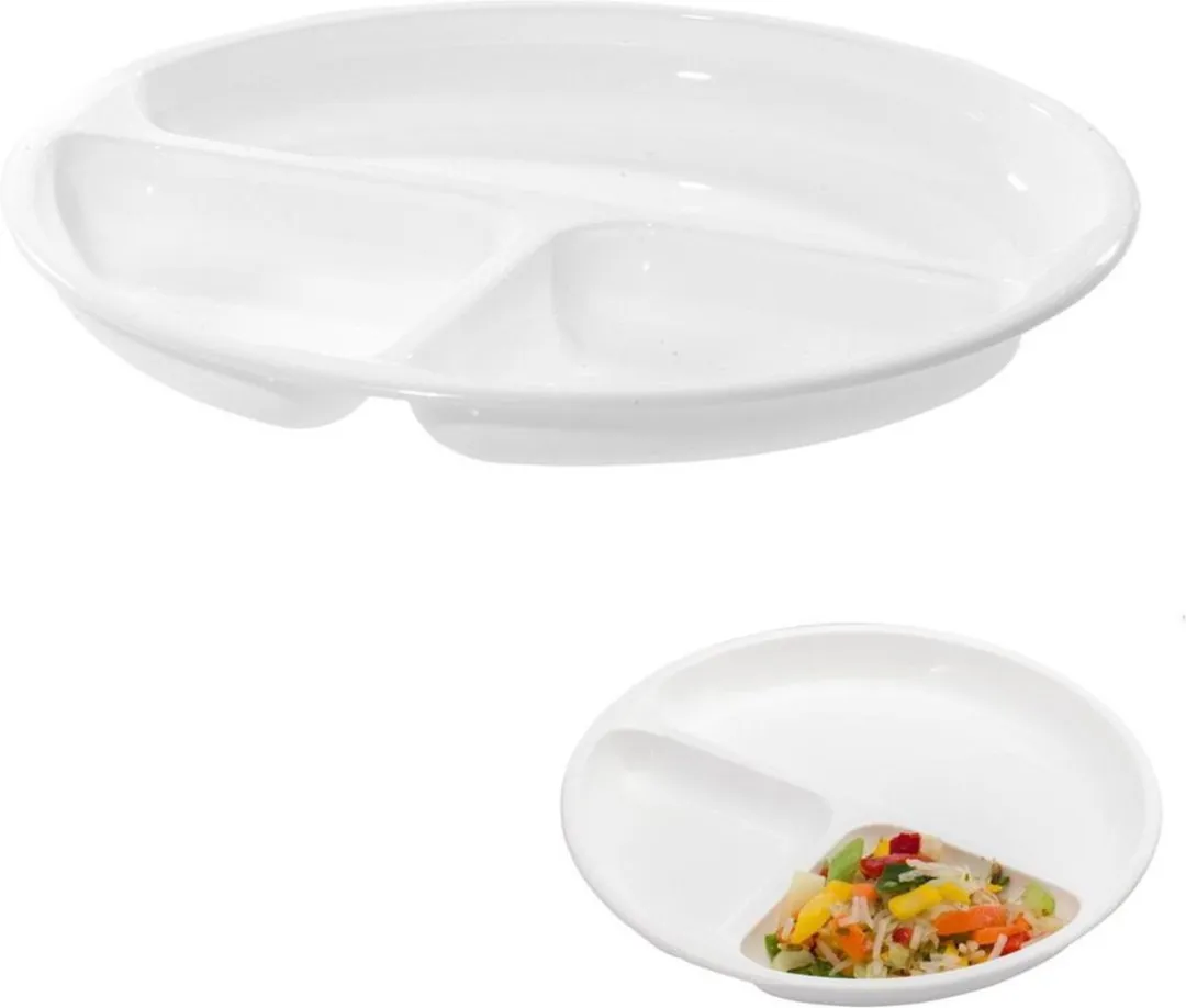 Westmark Magnetronbord 25cm - 3 Compartimenten - Wit