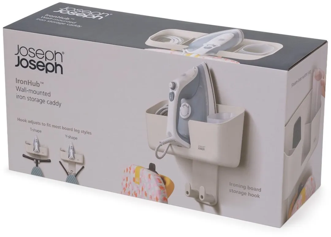 Joseph Joseph IronHub Strijkijzer & Strijkplank Organizer 50043 - Crème
