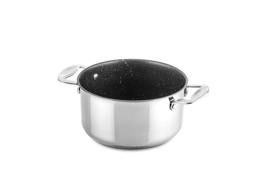 Mepra Glamour Stone Casserole 20cm - 3L - Zilver/Zwart