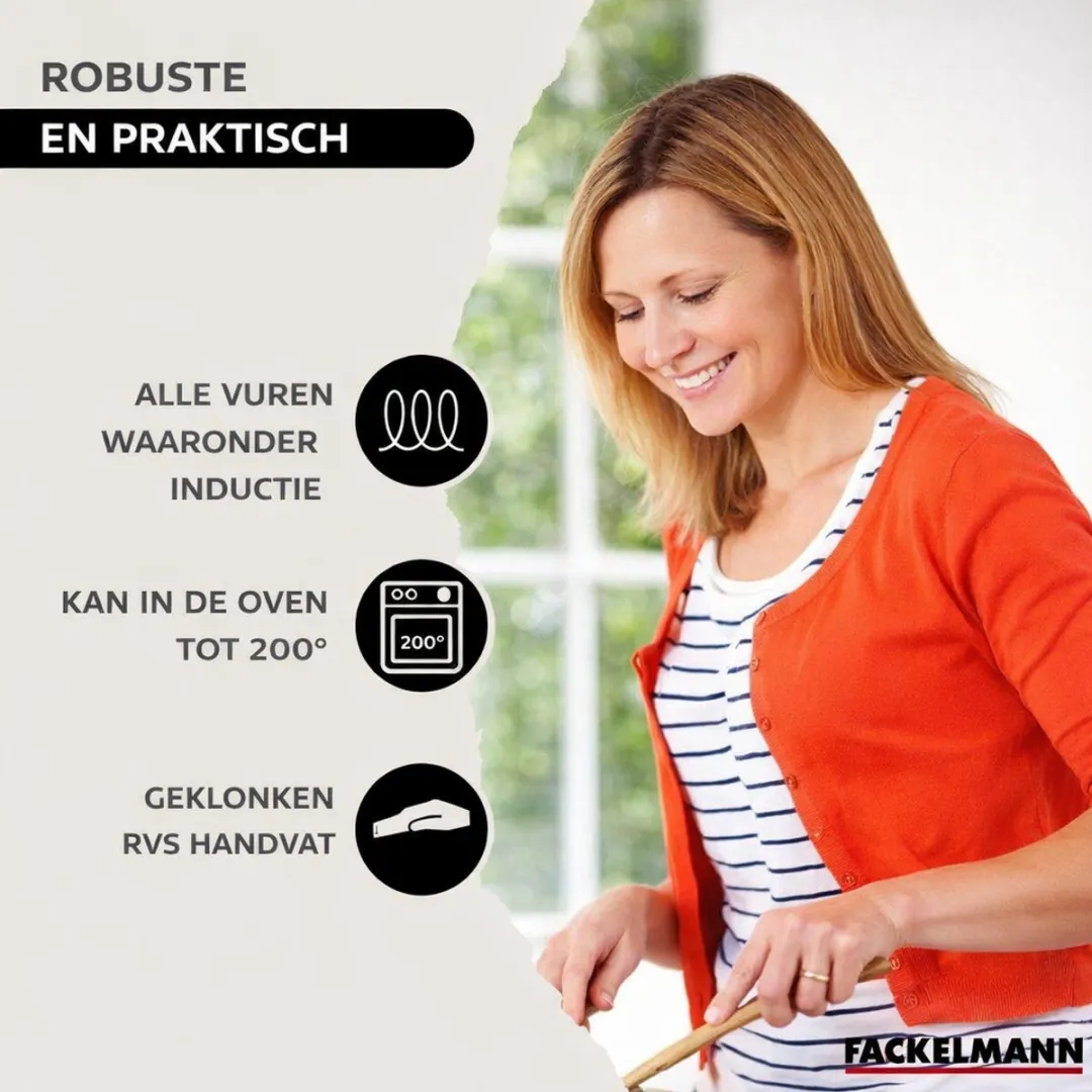 Fackelmann 9440450 Set Pannen 24cm & 28cm
