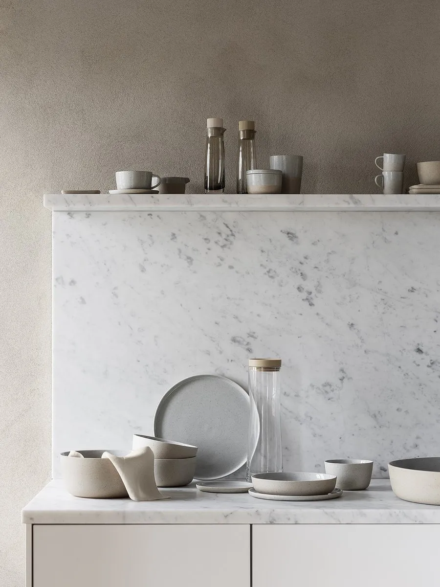 Blomus Sablo Stone Kom - Grijs/Blauw