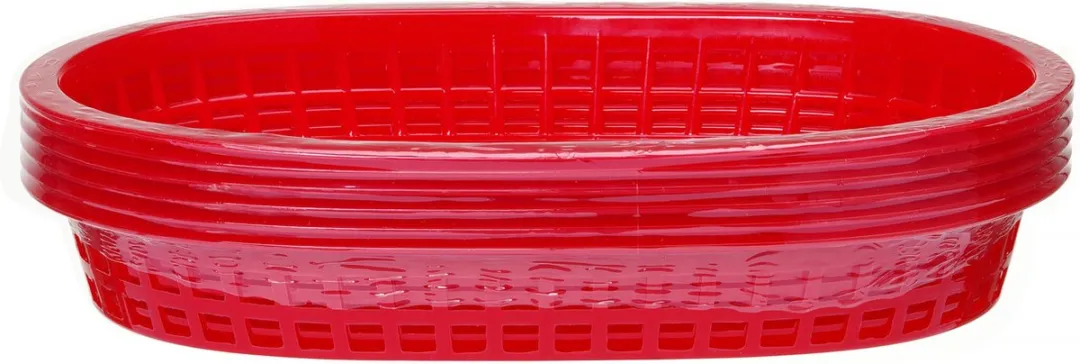 HENDI Serveermanden Fastfood 426319 - 6 Stuks - Rood
