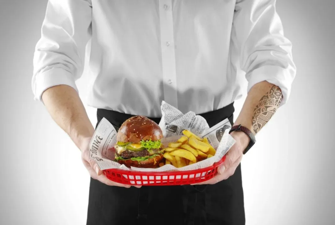 HENDI Serveermanden Fastfood 426319 - 6 Stuks - Rood