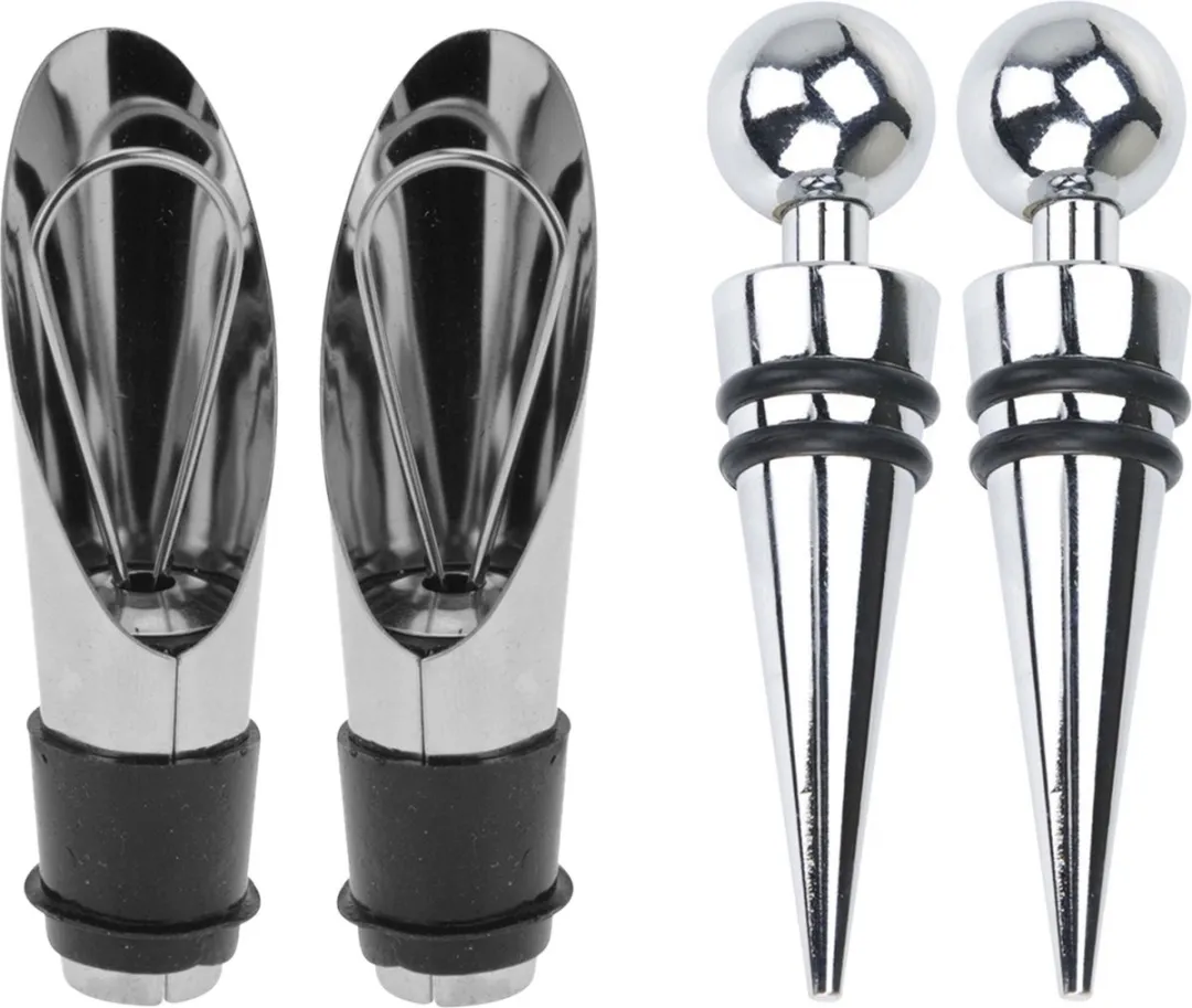 Excellent Houseware Wijnflesdoppen RVS