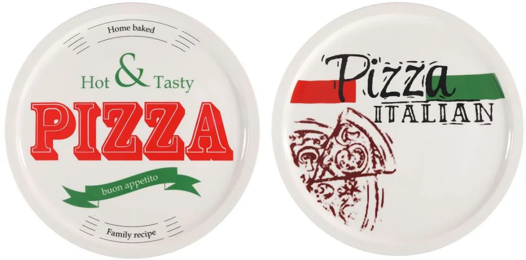 Cookinglife Buon Appetito Pizzabord - Ø30cm - 6 Stuks - Wit