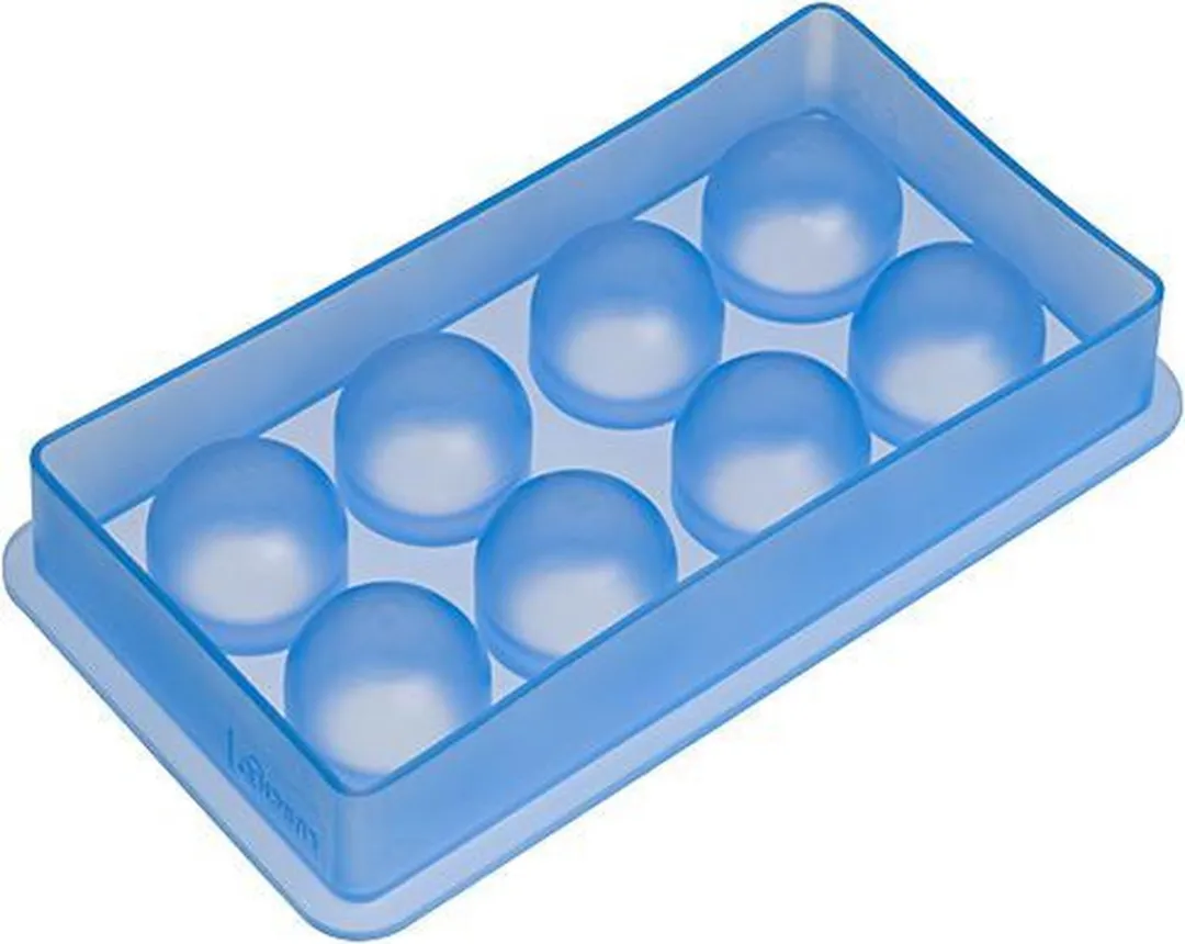 Lurch IJsballenvorm 3.3cm Siliconen - 8 Stuks - Zwart