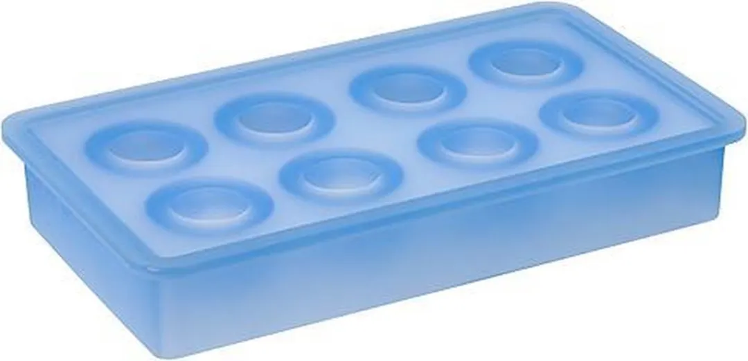 Lurch IJsballenvorm 3.3cm Siliconen - 8 Stuks - Zwart