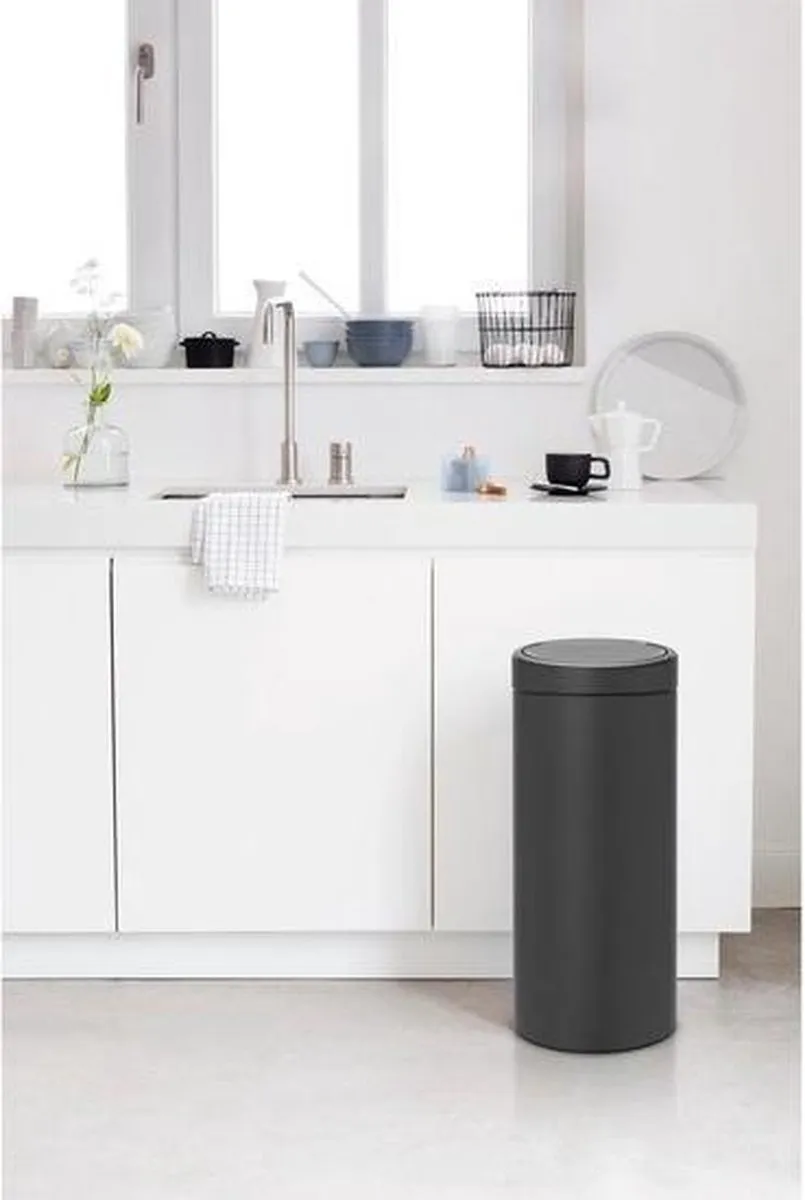 Brabantia Touch Bin Prullenbak 30L - Mineral Infinite Grey