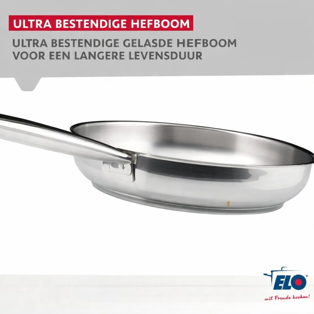Fackelmann Elo Profi Keukengerei Set 7-delig - 2 Bakpannen 24/28cm + 5 Steelpannen 12-26cm - Roestvrij staal - afbeelding 6 van 6