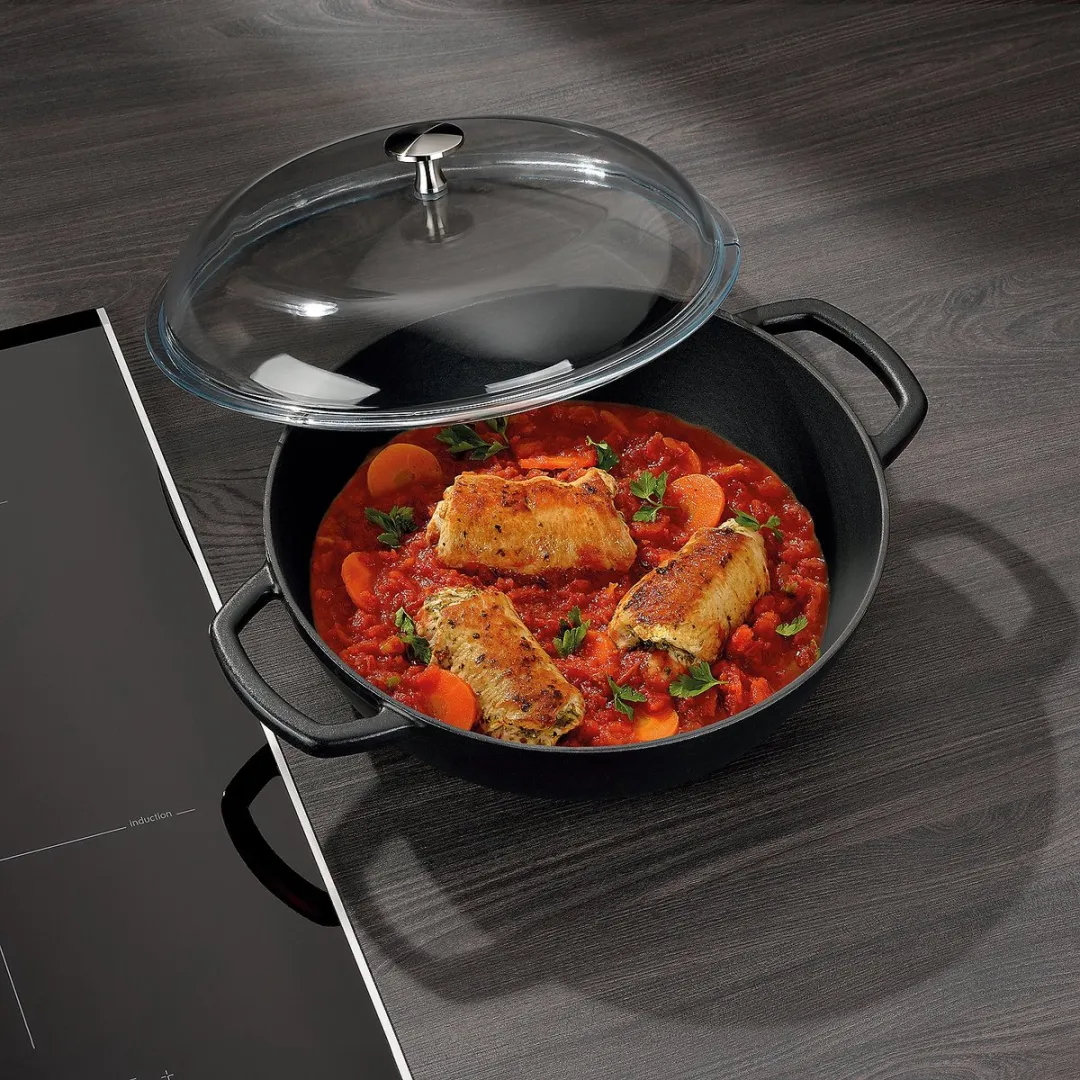 Kela Calido Stoofpan 3.8L - Ø28cm Gietijzer Zwart