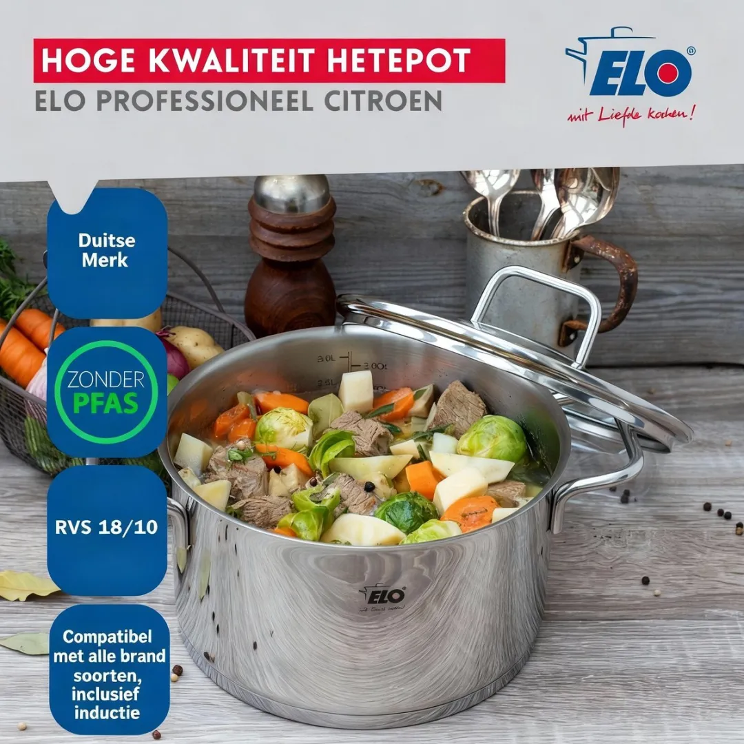 Fackelmann Elo Profi Keukenset 6-delig - Roestvrij staal