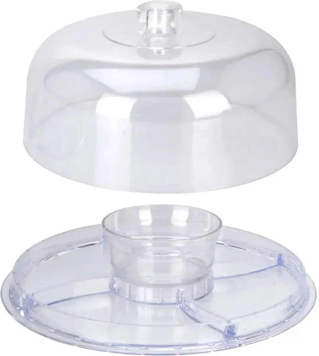 Excellent Houseware Serveerplateau DS85034 - 30x15cm Transparant