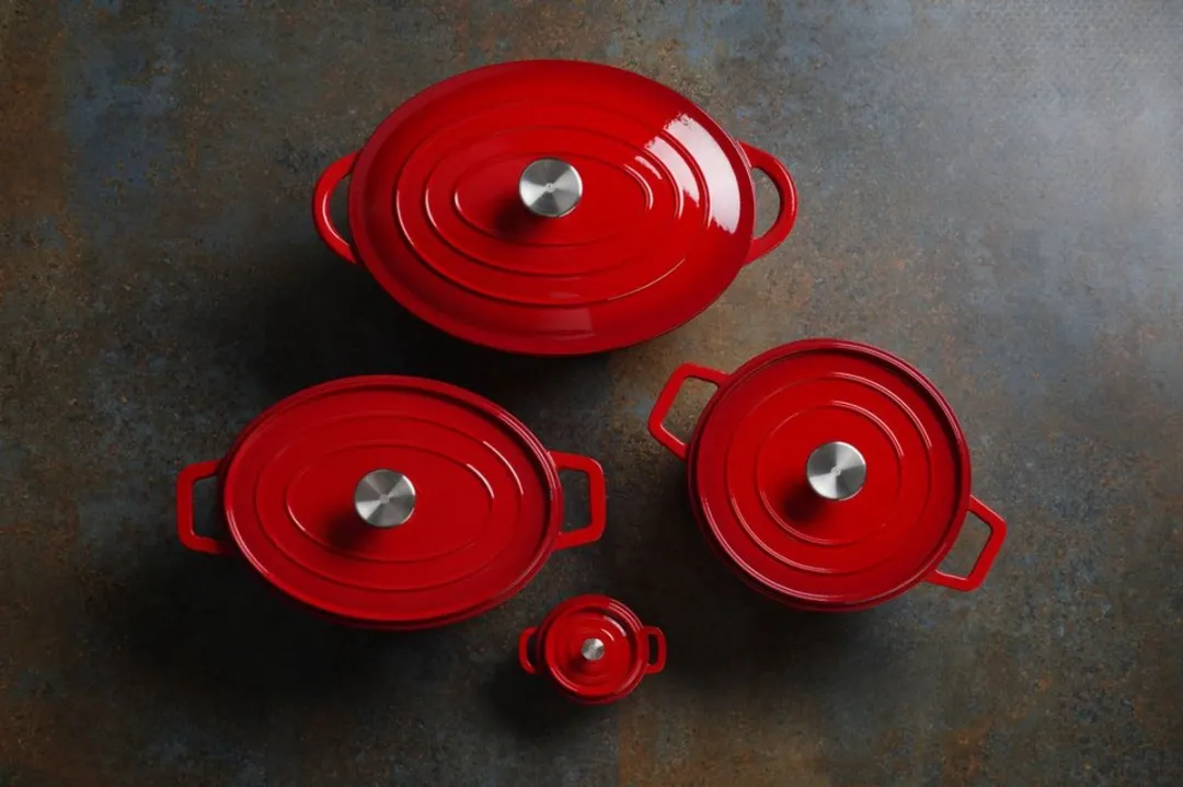 HENDI Braadpan 3,7L - Rood - afbeelding 6 van 6