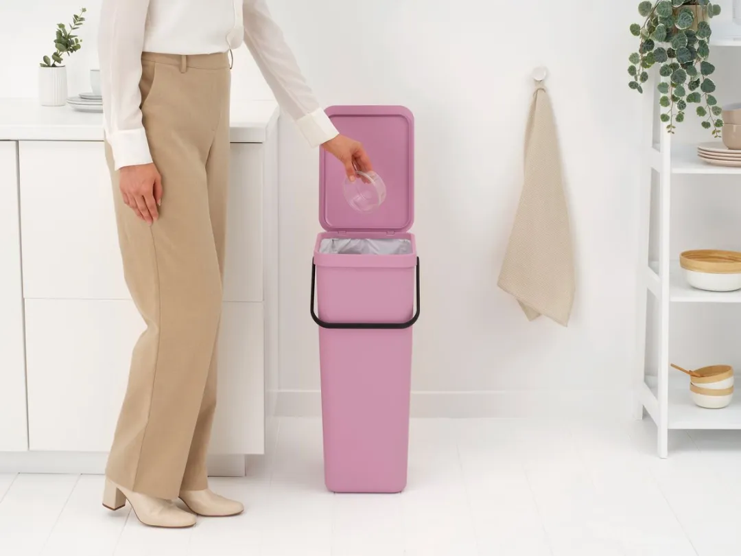 Brabantia Sort & Go Prullenbak 40L - Lilac Pink