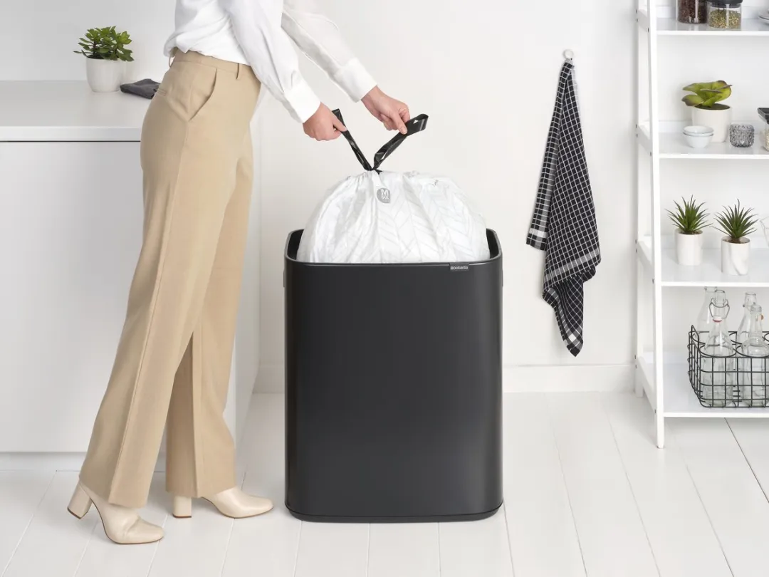 Brabantia Bo Touch Prullenbak 60L - 1 Vak - Mineral Moonlight Black