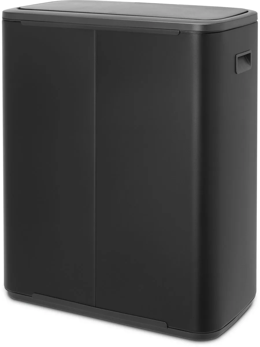 Brabantia Bo Touch Prullenbak 60L - 1 Vak - Mineral Moonlight Black