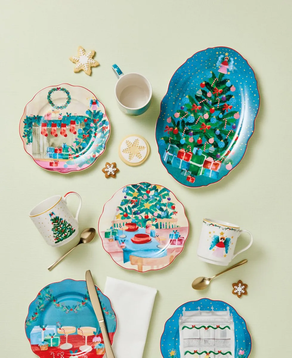 Maxwell & Williams Christmasville Kerstboom Schaaltje ME0023 - 16x13.5cm - afbeelding 3 van 4