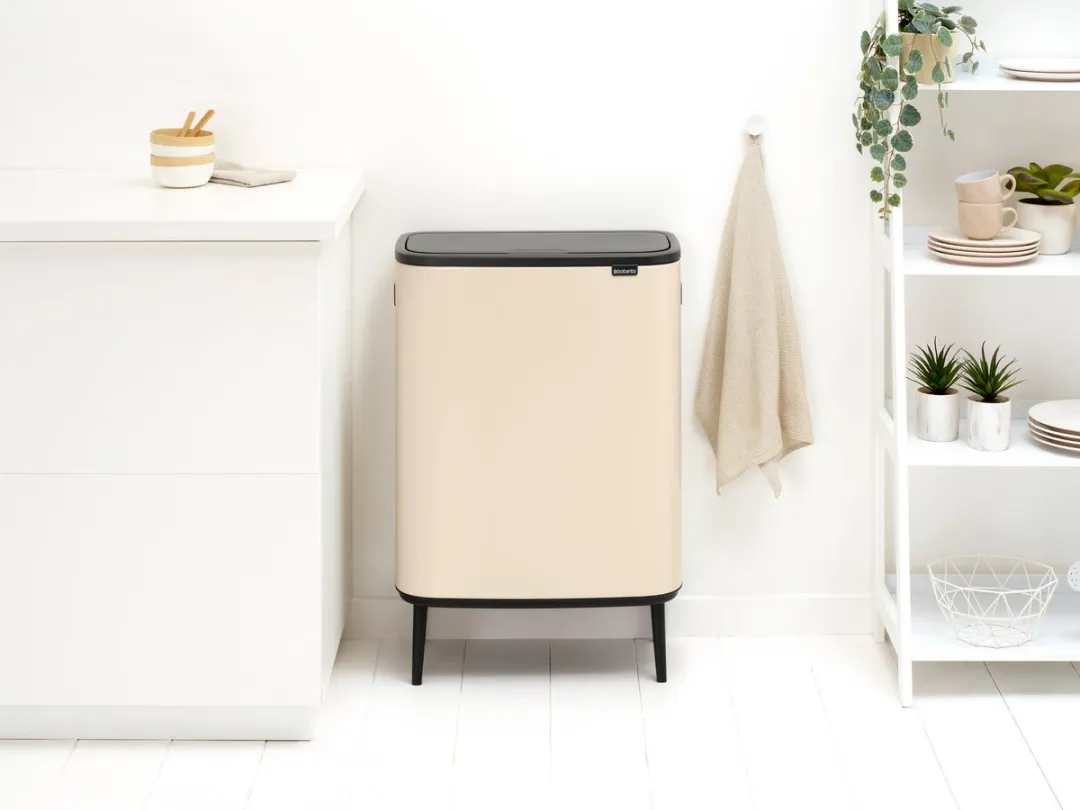 Brabantia Bo Touch Bin Hi Prullenbak 60L - Soft Beige