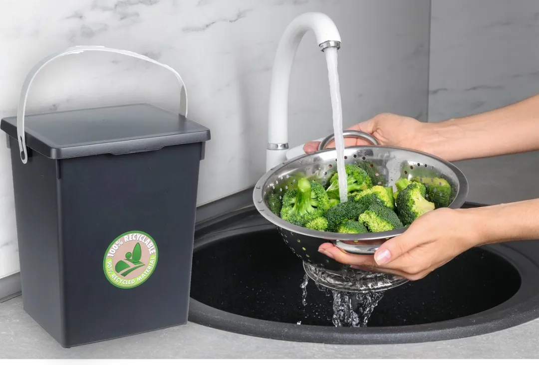 Excellent Houseware Gft Afvalbakje 5,5L - Antraciet