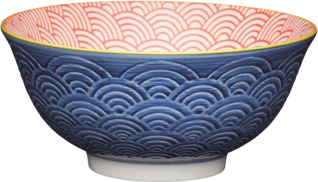 KitchenCraft Kom Blue Arc 15,7cm Keramiek