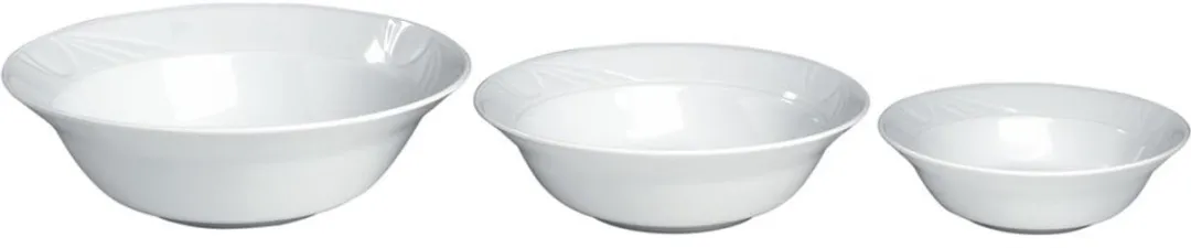 HENDI Saladeschaal 25cm - Wit Porselein