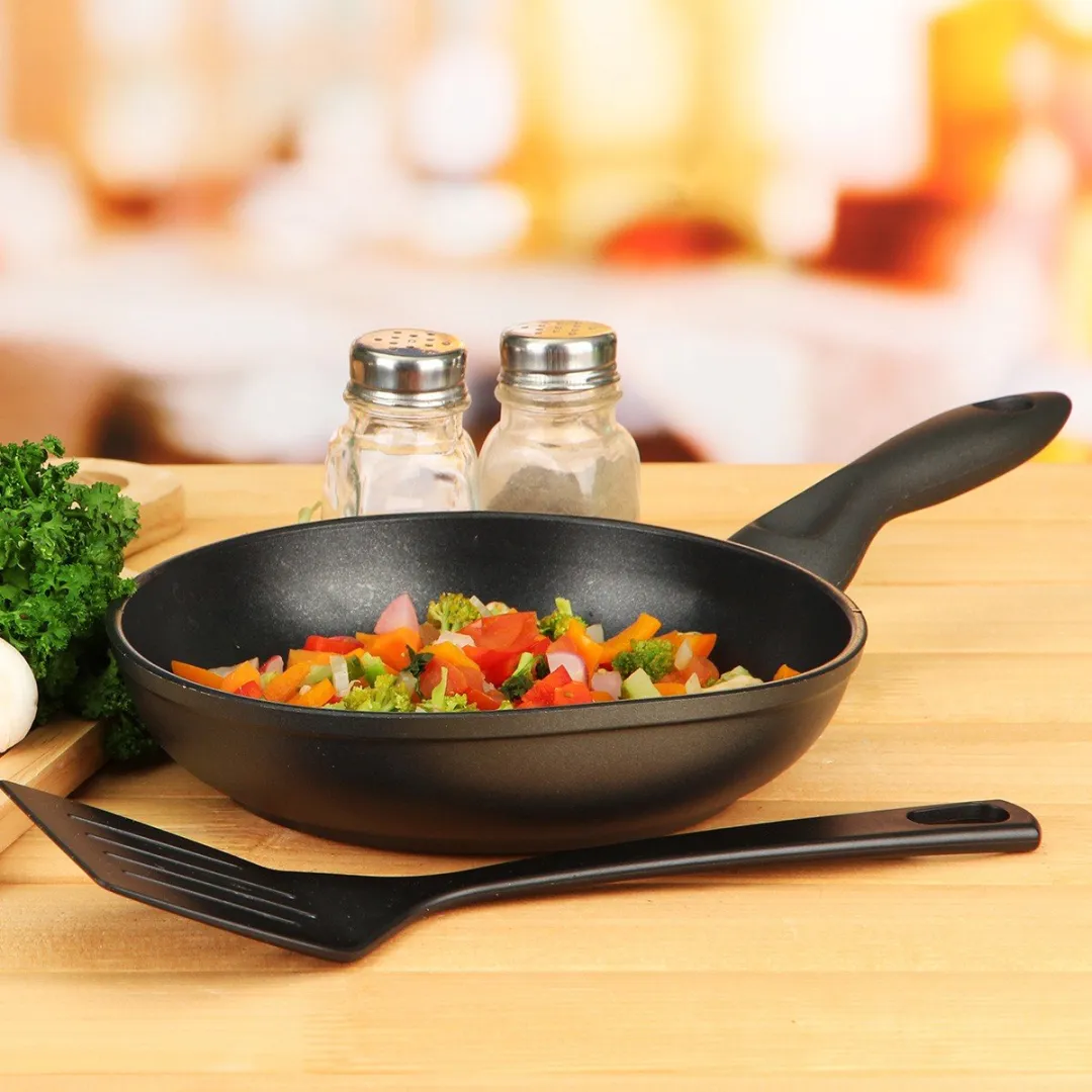 Alpina Koekenpan 24cm Skillet Anti-Aanbak - Inductie - Zwart
