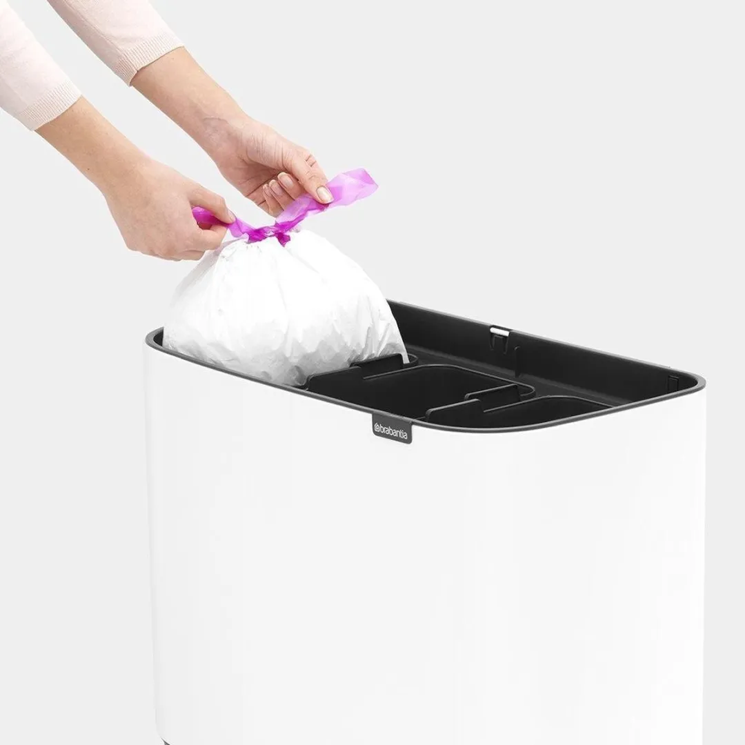 Brabantia Bo Touch Bin Prullenbak 316043 - 3x11L - Platinum - afbeelding 6 van 6