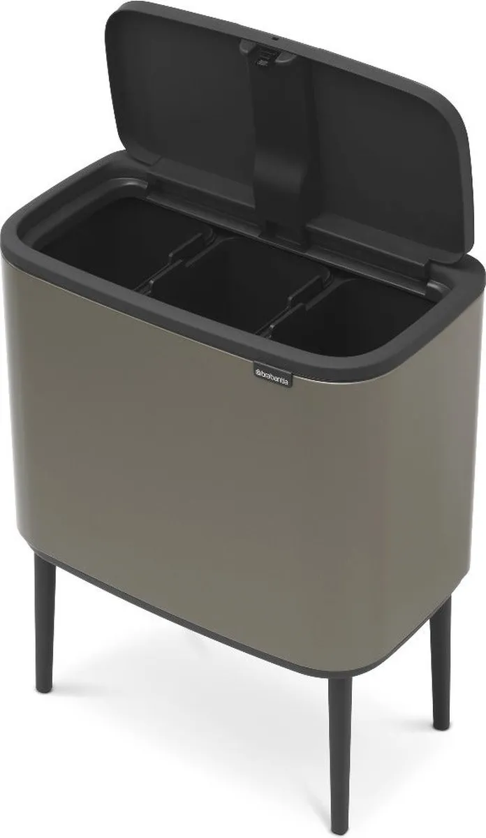 Brabantia Bo Touch Bin Prullenbak 316043 - 3x11L - Platinum