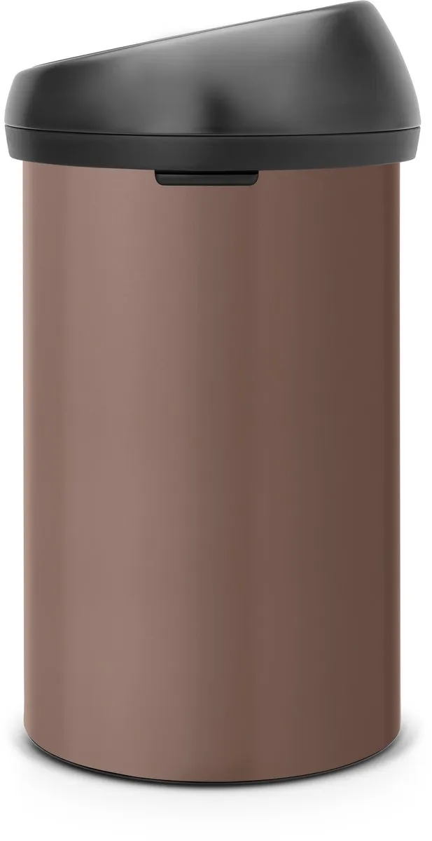 Brabantia Touch Bin Prullenbak 60L - Satin Taupe/Matt Black