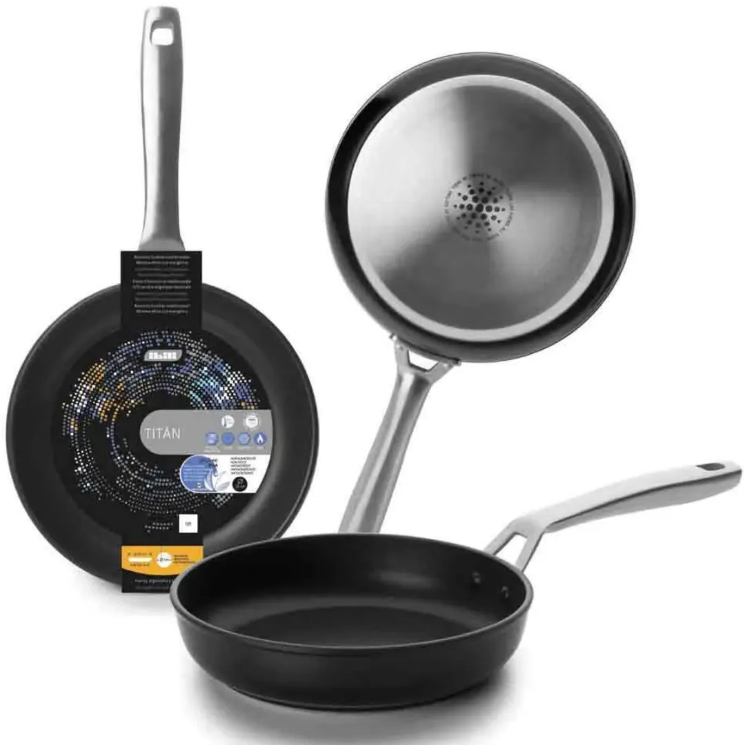 Ibili Titan Koekenpan 28cm - Zwart - afbeelding 4 van 4