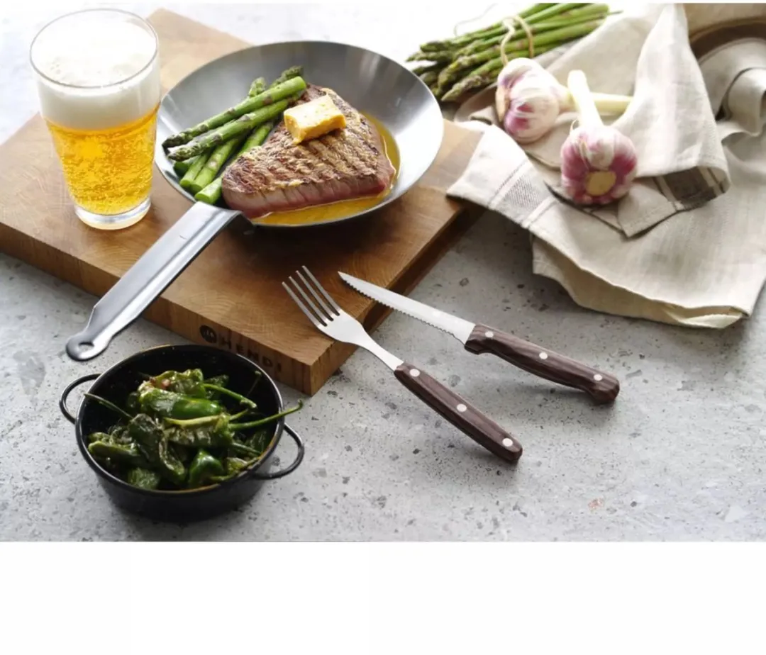 Hendi Steakvorken 20cm - 6 Stuks - Bruin