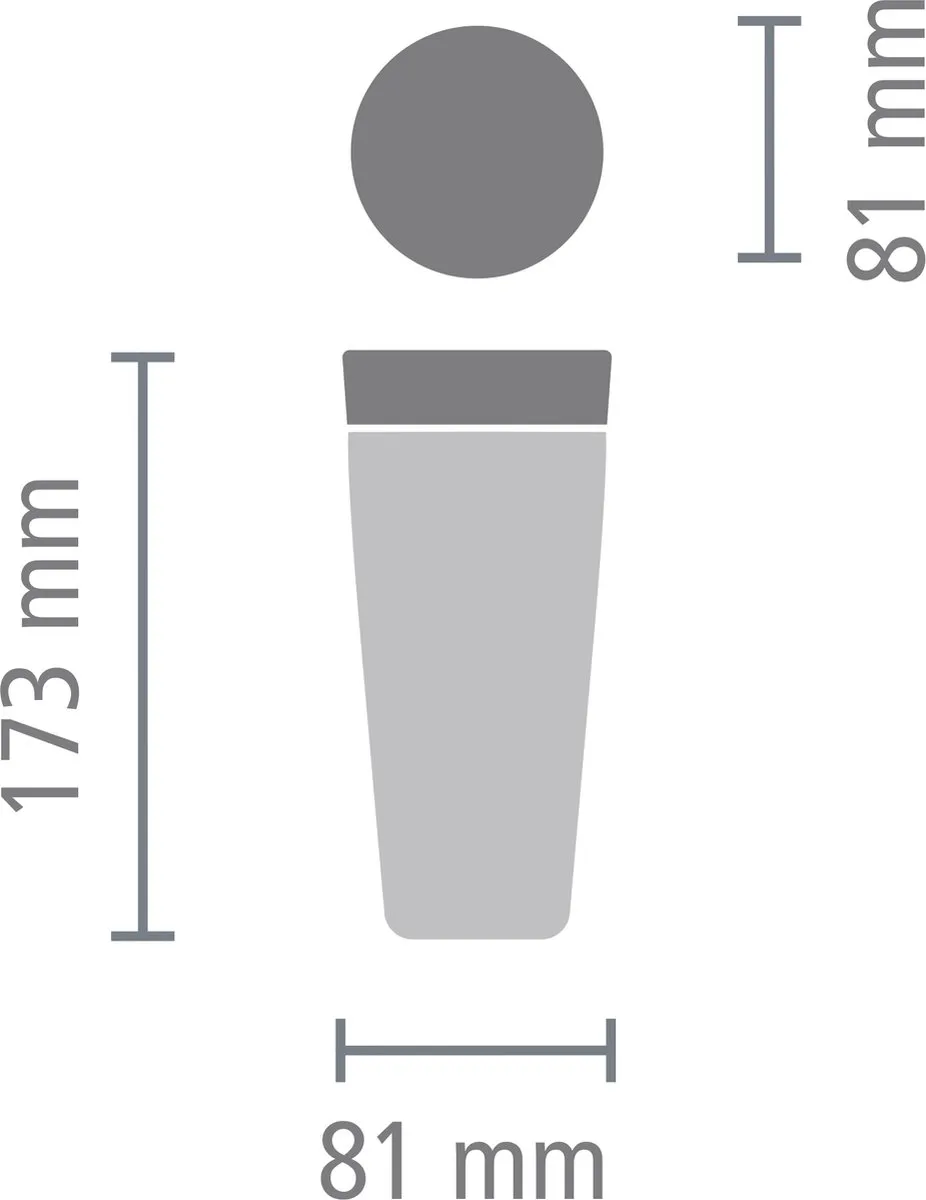 Brabantia Make & Take Thermosbeker 360ml - Dark Grey - afbeelding 6 van 6