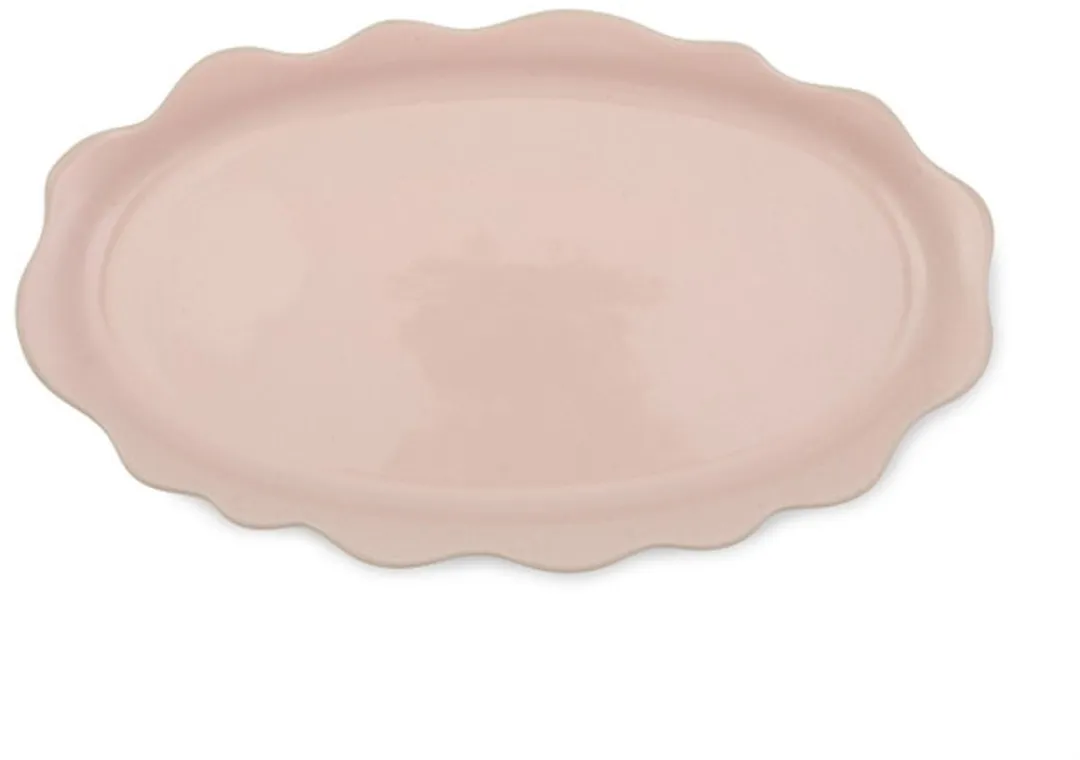 Pass-Me Platter Serveerschaal, Serveerbord, Keramiek, Roze, 35 x 20 x 2 cm - Jamie Oliver | Big Love