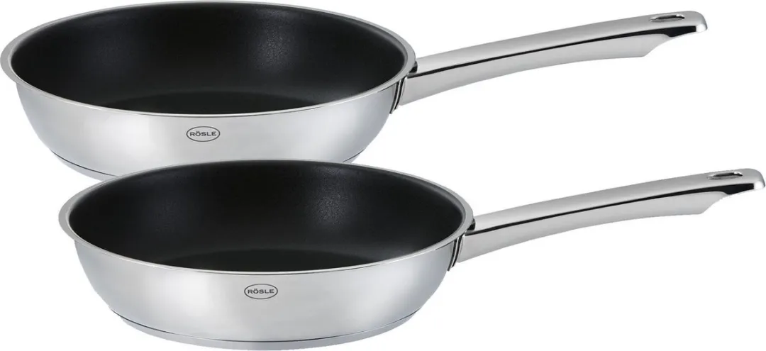 Rösle Elegance Koekenpannenset 20/28cm - Zilver